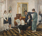 Frisia, Donato - Meine Familie bei der Proklamation des Imperiums durch Mussolini