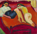 Pechstein, Hermann Max - Zwei liegende Mädchen