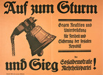Unbekannter Künstler - Auf zum Sturm und Sieg der Sozialdemokratie Mehrheitspartei! 