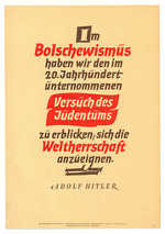 Unbekannter Künstler - ...Versuch des Judentums... Wochenspruch der NSDAP, Folge 30