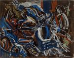 Orozco, José Clemente - Combate 44, aus Los Teules (La conquista de México)