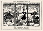 Raven-Hill, Leonard - Die Washington-Axt. Amerikanischer Entwurf für einen japanischen Paravent, Punch, 11. Dezember 1921