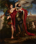 Gimignani, Ludovico - Heiliger Ferdinand III., bei der Belagerung von Sevilla vom Engel geführt