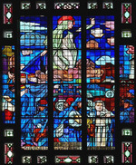 Denis, Maurice - À Marie, Souvenir de la victoire de l'Ourcq, 1914. Glasfenster, Notre-Dame du Raincy 