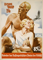 Hohlwein, Ludwig - Neues Volk. 1938 Kalender des Rassenpolitischen Amtes der NSDAP