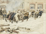Wladimirow, Iwan Alexejewitsch - Szenen aus der Russischen Revolution: Beschlagnahme von Brennholz