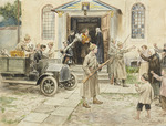 Wladimirow, Iwan Alexejewitsch - Szenen aus der Russischen Revolution: Die Beschlagnahme der Kirchenschätze durch Rotarmisten in Petrograd
