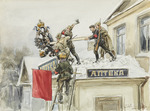 Wladimirow, Iwan Alexejewitsch - Szenen aus der Russischen Revolution: Nieder mit dem Adler! 1917