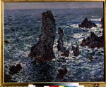 Monet, Claude - The rocks in Belle-Ile (Pyramides de Port-Coton, Mer sauvage)