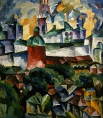 Lentulov, Aristarkh Vasilyevich - Landscape with the Trinity-Sergius-Monastery
