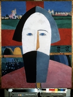Malevich, Kasimir Severinovich - Head of a peasant