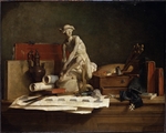 Chardin, Jean-Baptiste Siméon - Still Life with Attributes of the Arts