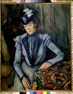 Cézanne, Paul - Lady in blue (Madame Cézanne)