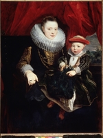 Dyck, Sir Anthony van - Portrait of a young Lady with Child