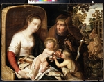 Dutch master - The Holy Family with John the Baptist as a Boy and Saint Elizabeth