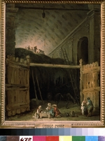 Robert, Hubert - Hay Barn in a Basilica