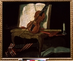Ouvrié, Pierre Justen - Still life with a violin
