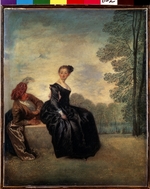 Watteau, Jean Antoine - A capricious Woman (La Boudeuse)