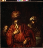 Rembrandt van Rhijn - Haman Recognizes His Fate (David and Uriah)