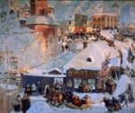 Kustodiev, Boris Michaylovich - Winter. Shrovetide