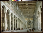 Pannini (Panini), Giovanni Paolo - Interior of the Basilica of St Paul Outside the Walls in Rome