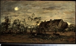 Daubigny, Charles-François - Evening in Honfleur