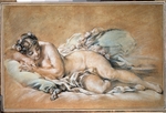 Boucher, FranÃ§ois - Sleeping young woman