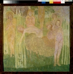 Malevich, Kasimir Severinovich - Sketch for a fresco painting