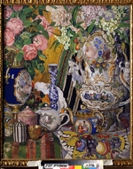 Golovin, Alexander Yakovlevich - Still life. Flowers and porcelain