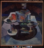 Lentulov, Aristarkh Vasilyevich - Still life with a samovar