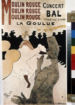 Toulouse-Lautrec, Henri, de - La Goulue au Moulin Rouge (Poster)