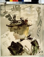 Bakst, LÃ©on - A woman reading