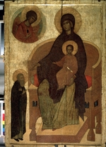 Russian icon - The Apparition of Our Lady to Saint Sergius of Radonezh