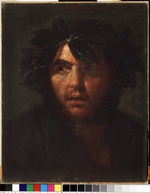 Rosa, Salvatore - Male portrait with a laurel wreath