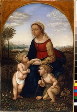 Pforr, Franz - Virgin and child with John the Baptist as a Boy