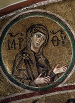 Byzantine Master - The Virgin Orans (Chancel mosaic)