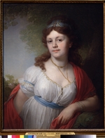 Borovikovsky, Vladimir Lukich - Portrait of Elisabeth Temkina (Daughter of Empress Catherine II and Prince Grigory Potemkin)