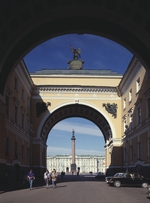 Rossi, Carlo - The Triumphal Arch of the General Staff Building in Saint Petersburg