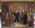 Pukirev, Vasili Vladimirovich - The Painter's Studio