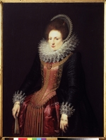 Flemish master - Portrait of a Lady with a fan