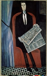 Derain, Andrè - Portrait of an Unknown Man with a Newspaper (Chevalier X)
