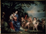Dyck, Sir Anthony van - Rest on the Flight into Egypt (Virgin with Partridges)