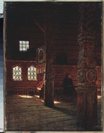 Vereshchagin, Vasili Vasilyevich - Interior of the Peter and Paul Church in Puchug