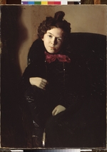Somov, Konstantin Andreyevich - Portrait of the artist Anna Ostroumova (1871-1955)