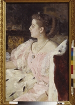 Repin, Ilya Yefimovich - Portrait of Countess Nitalia Golovina