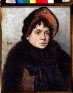 Bashkirtseva (Bashkirtseff), Maria (Marie) Konstantinovna - Self-portrait