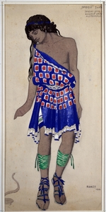 Bakst, LÃ©on - Youth from a wedding procession. Costume design for the ballet Orpheus by J. Roger-Ducasse