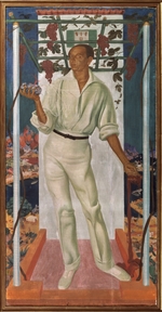 Yakovlev, Alexander Yevgenyevich - Portrait of the Mexican artist Roberto Montenegro Nervo (1887-1968)