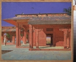 Vereshchagin, Vasili Vasilyevich - Courtyard of the Harem in the Fatehpur Sikri Imperial Palace