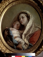 Tiepolo, Giandomenico - Mary with the Infant Jesus sleeping
